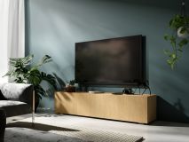 Tv-meubel KINGSTON 1 klapdeur 140 cm eik