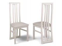 Lot van 2 stoelen REBECCA hoogglans wit