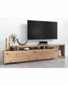 Tv-meubel BOTSWANA 2 lades 2 opbergvakken eik artisanaal
