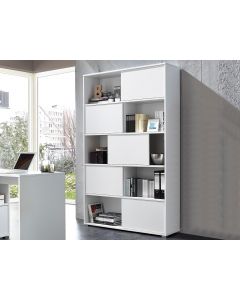Boekenkast LEA 5 planken wit