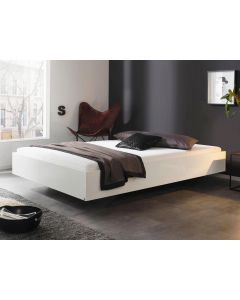 Bed IXANA 140x200 cm hoogglans wit zonder hoofdeinde