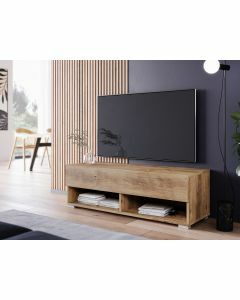 TV-meubel ACAPULCO 1 klapdeur 100 cm kastanjebruin zonder led