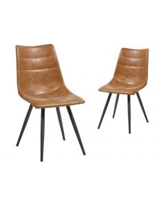 Set van 2 stoelen ONNIX cognac