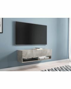 TV-meubel ACAPULCO 1 klapdeur 100 cm beton met led