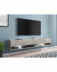TV-meubel ACAPULCO 2 klapdeuren 180 cm beton zonder led