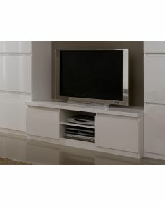 Tv-meubel ROMEO 2 deuren hoogglans wit