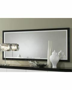 Spiegel ROMEO 180 cm hoogglans zwart/hoogglans wit