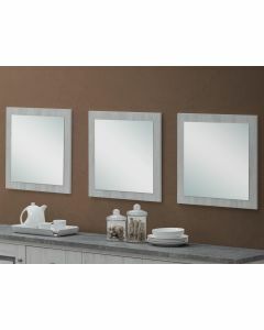 Set van 3 spiegels EMMANUEL grijze eik
