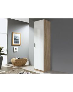 Kast CELLON sonoma 1 deur hoogglans wit
