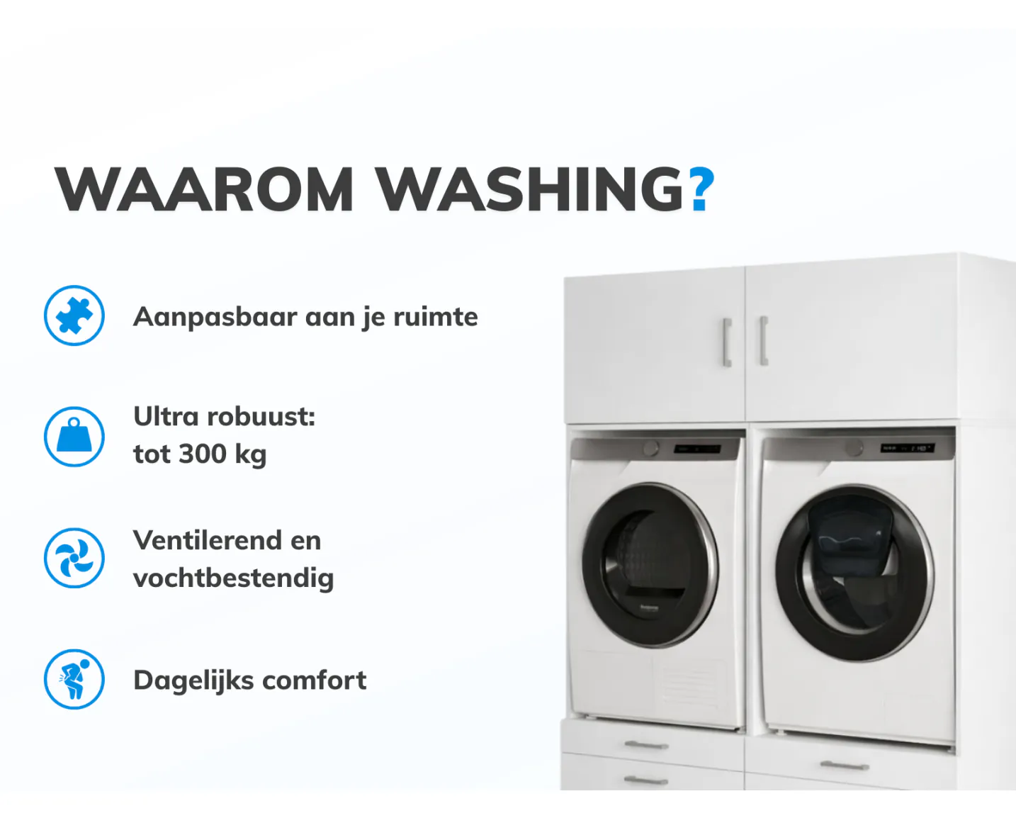 Koop Vicco Wasmachinekast Wit Vicco
