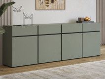Dressoir CROSSAIR 4 deuren 4 lades groen