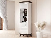 Kolomkast TIROSA 1 deur hoogglans wit