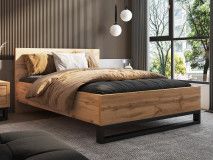 Bed HAMETTE 140x200 cm wotan eik