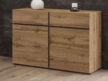 Commode CROSSAIR 2 deuren 2 lades wotan eik 