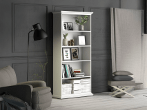 Bibliotheek PARO 5 opbergvakken wit