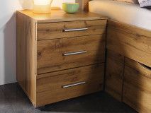 Nachtkastje SCARLETT 3 lades wotan eik