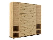 Opklapbed CONCEPTION PRO 120x200 cm artisan eik (verticaal) met kasten