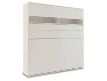 Opklapbed CONCEPTION PRO 140x200 cm kasjmier (horizontaal) met opzetkast