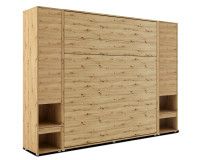 Opklapbed CONCEPTION PRO 180x200 cm artisan eik (verticaal) met kasten