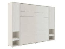 Opklapbed CONCEPTION PRO 180x200 cm kasjmier (verticaal) met kasten