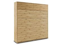 Opklapbed CONCEPTION PRO 160x200 cm artisan eik (horizontaal) met opzetkast