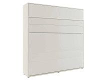 Opklapbed CONCEPTION PRO 160x200 cm kasjmier (horizontaal) met opzetkast