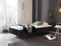 Bed IXANA 90x200 cm hoogglans grijs