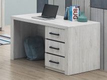 Bureau ELVITALIC 3 lades gebleekte eik 