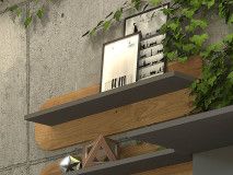 Wandplank CARINO 70 cm nash eik