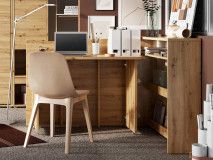 Uitklapbaar bureau CONCEPTION PRO artisan eik links