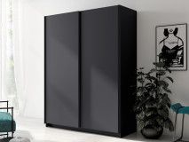 Kledingkast GONZOLA 2 deuren 180 cm grafiet