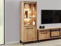 Kolomkast ALCANTARA 1 deur links oranje teck 