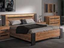 Bed PAULETTE 140x200 cm tropix hout 