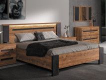 Bed PAULETTE 160x190 cm tropix hout