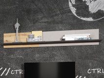 Wandplank BIC 115 cm artisan eik/zijde grijs 