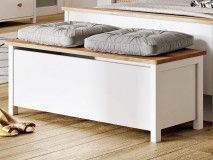 Koffer SHELLY wit/ eik nash 