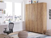 Opklapbed TEMA 160x200 cm gouden eik 