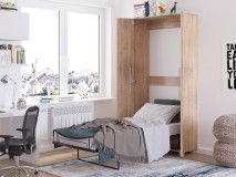 Opklapbed TEMA 90x200 cm sonoma eik 