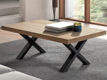 Rechthoekige salontafel SYROCO canyon eik 