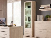 Kolomkast VEIGAR 1 deur 2 lades lichte santana