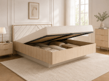 Opbergbed VILLANOVA 180x200 cm barista eik