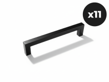Set van 11 handgrepen WASHING zwart