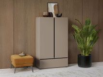 Commode CROSSAIR 2 deuren 1 lade taupe