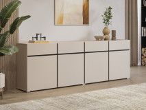 Dressoir CROSSAIR 4 deuren 4 lades kasjmier