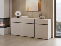 Dressoir CROSSAIR 3 deuren 3 lades kasjmier
