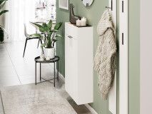 Wandkast AMEYA 2 deuren 56 cm wit/navarra eik