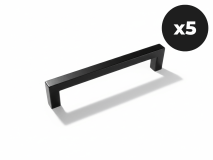 Set van 5 handgrepen WASHING zwart