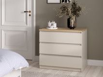 Commode NAIADE 3 lades kasjmier/jackson eik