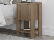 Nachtkastje EMAR 1 klapdeur donkerbruin