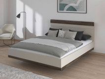 Bed SAJORIS 180x200 cm kasjmier/atlantische eik